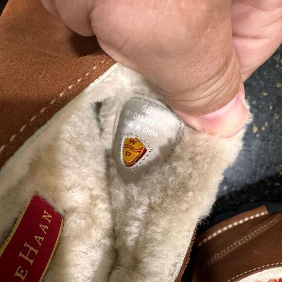 Cole Haan Montosa Shearling Lined Slip ons. Size 6B - Picture 10 of 11